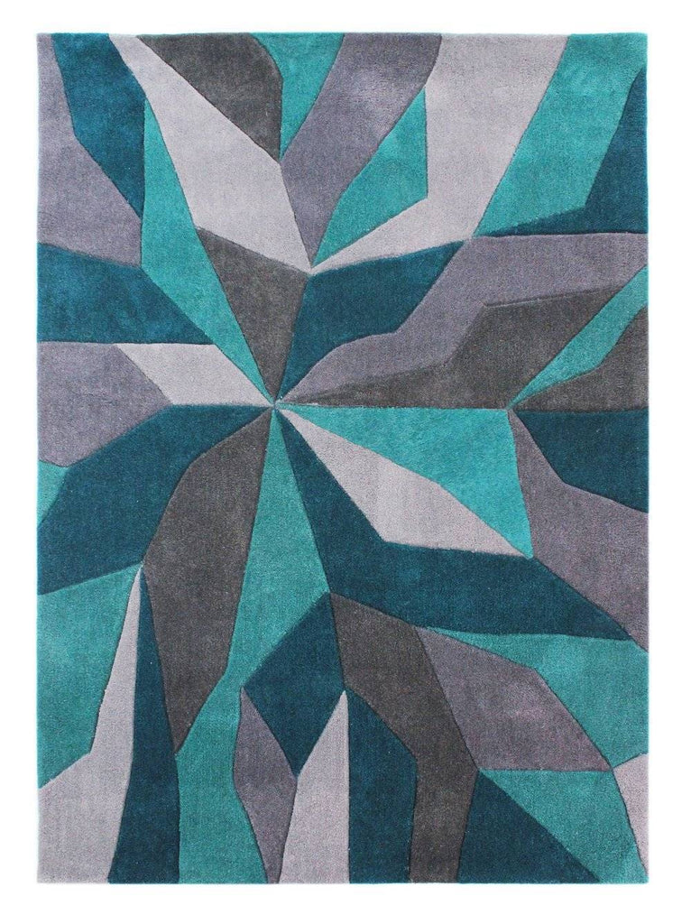 Wera Teal Area Rug RUGSANDROOMS 