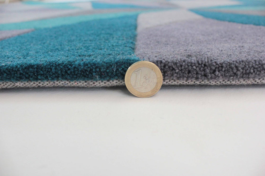 Wera Teal Area Rug RUGSANDROOMS 