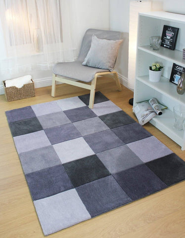 Mabel Grey Area Rug RUGSANDROOMS 