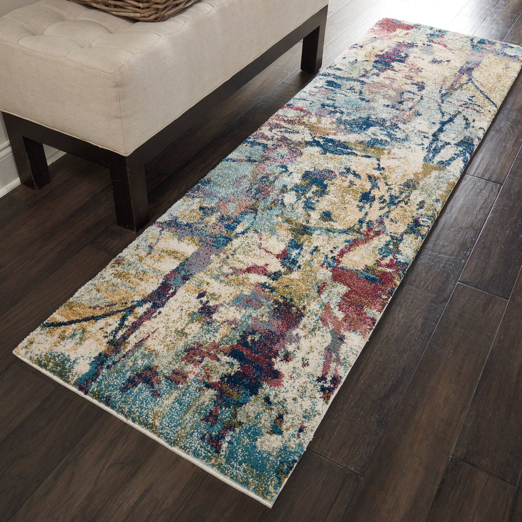 Cedar Cream/Multi Area Rug RUGSANDROOMS 