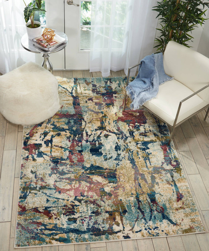 Cedar Cream/Multi Area Rug RUGSANDROOMS 