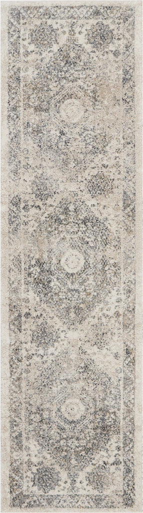 Belle Cream/Grey Area Rug RUGSANDROOMS 