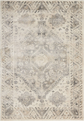Image of Belle Cream/Grey Area Rug RUGSANDROOMS 