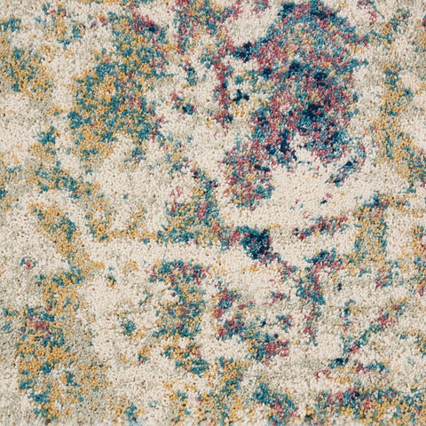 Image of Simpson Cream/Blue Area Rug RUGSANDROOMS 