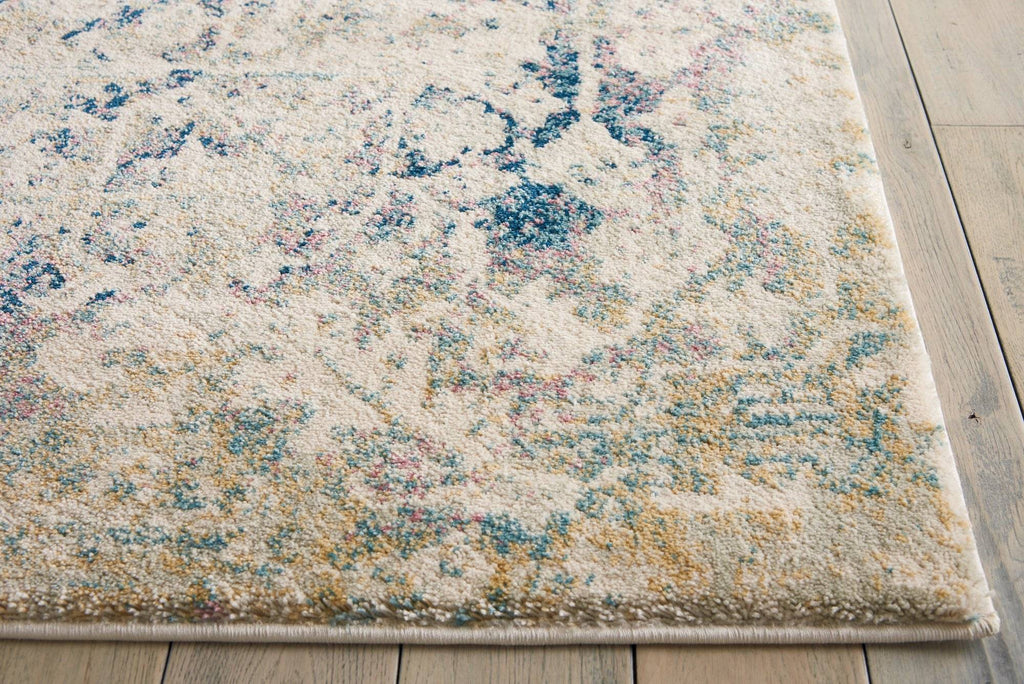 Simpson Cream/Blue Area Rug RUGSANDROOMS 