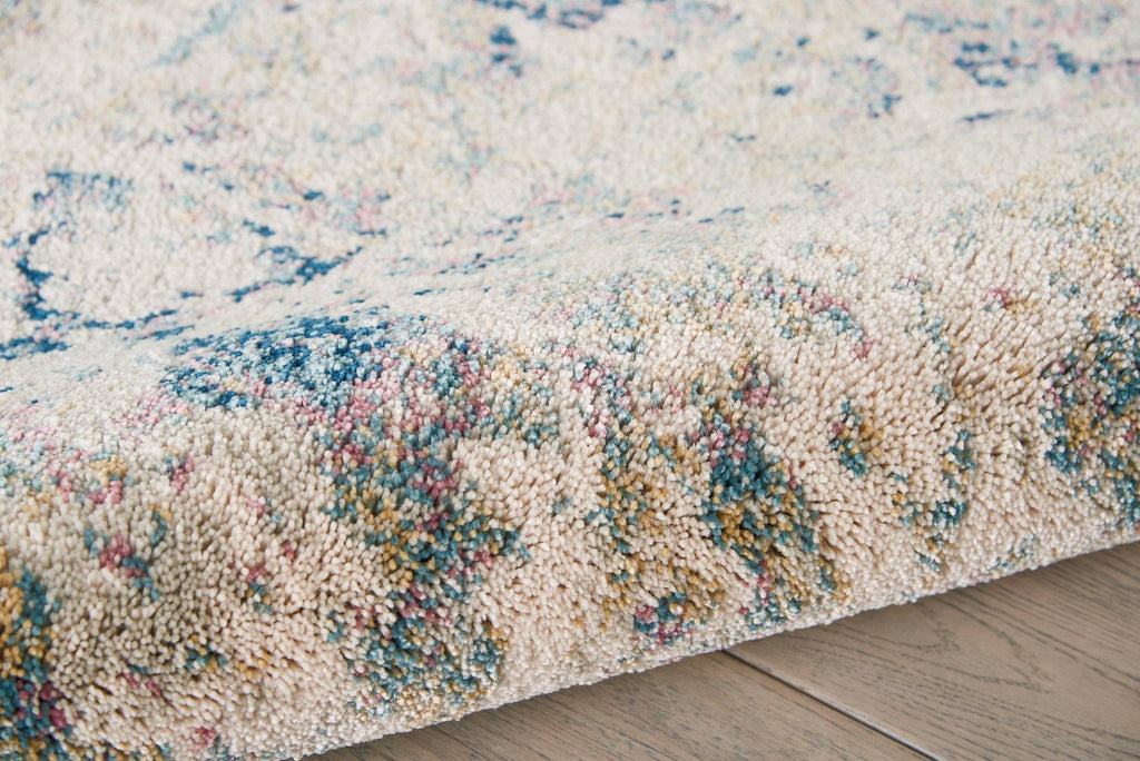 Simpson Cream/Blue Area Rug RUGSANDROOMS 