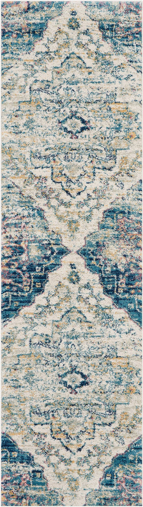 Merri Cream/Blue Area Rug RUGSANDROOMS 