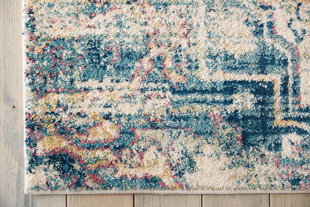 Merri Cream/Blue Area Rug RUGSANDROOMS 
