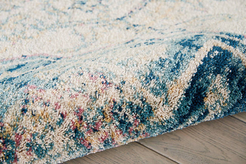 Image of Merri Cream/Blue Area Rug RUGSANDROOMS 