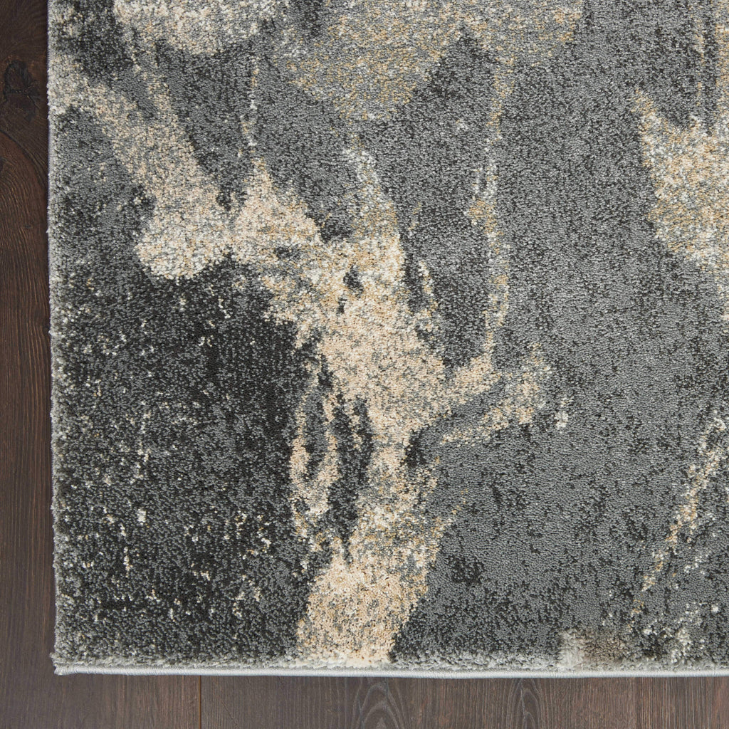 Fusion Beige/Grey Area Rug RUGSANDROOMS 
