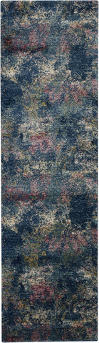 Image of Fusion Blue/Multi Area Rug RUGSANDROOMS 