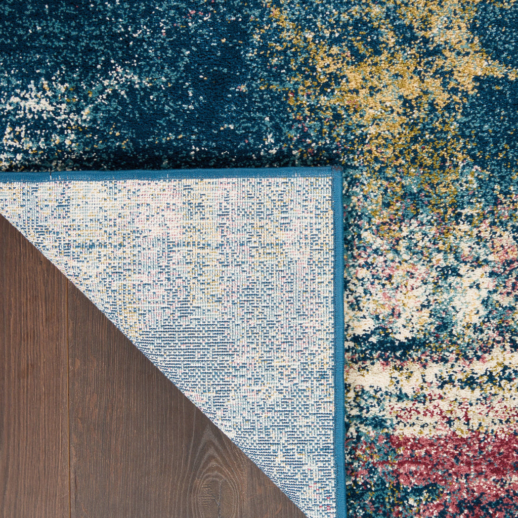 Fusion Blue/Multi Area Rug RUGSANDROOMS 