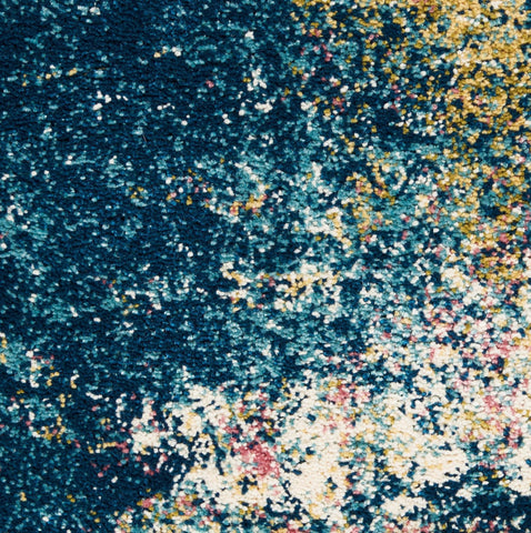 Image of Fusion Blue/Multi Area Rug RUGSANDROOMS 