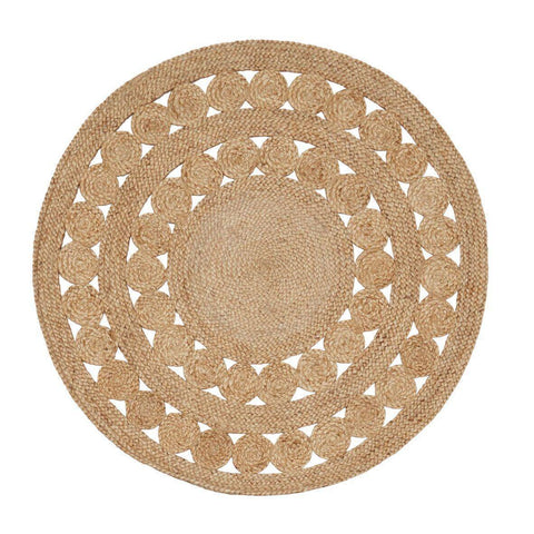 Image of Excel Handmade Round Jute Rug , Natural cvsonia 