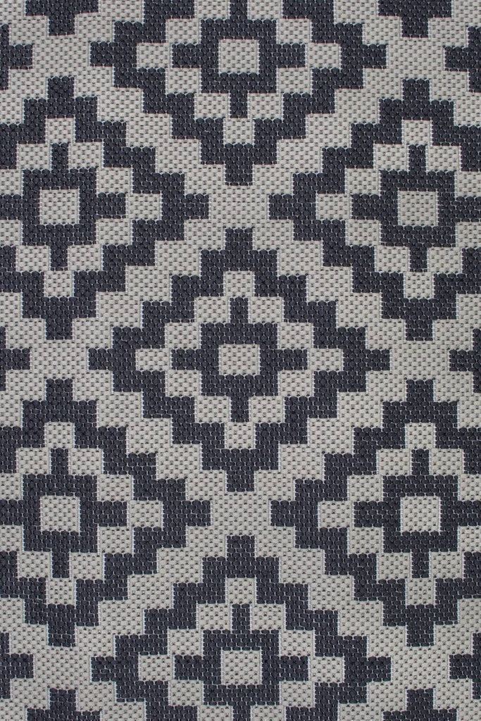 Zoe Black/Beige Indoor/Outdoor Area Rug RUGSANDROOMS 