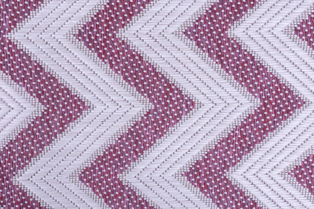 Pink Zig Zag Outdoor Indoor Area Rug RUGSANDROOMS 