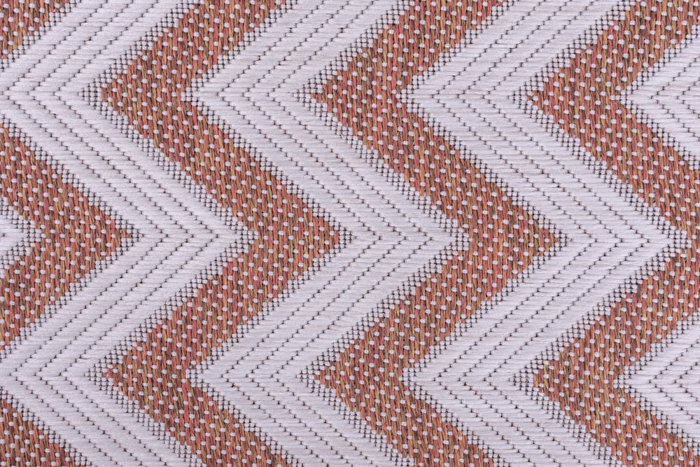 Orange Zig Zag Outdoor Indoor Area Rug RUGSANDROOMS 