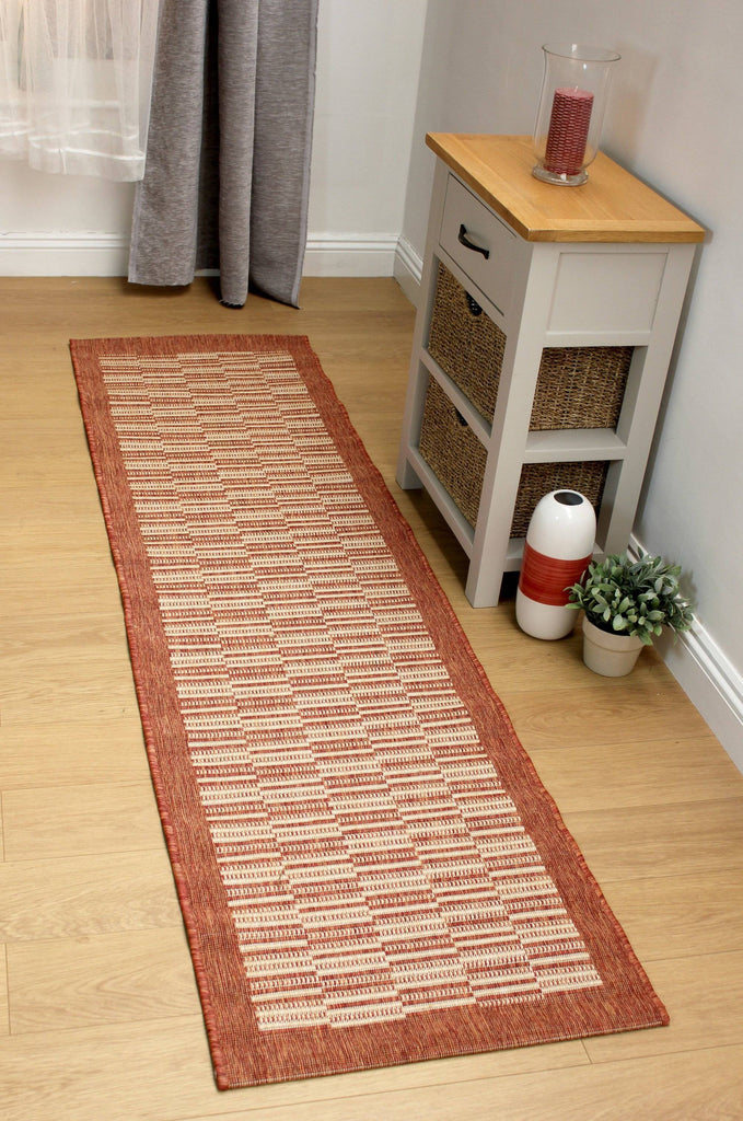 Raffles Rust Area Rug RUGSANDROOMS 