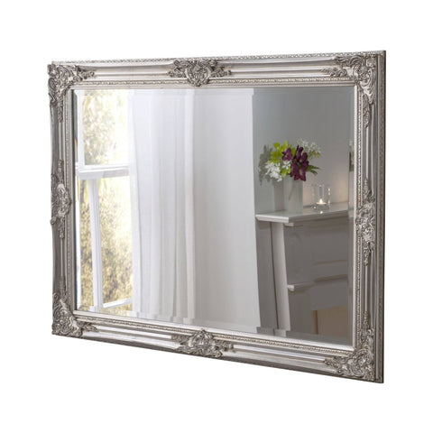 Image of Florence Silver Accent Mirror gagandeepstore 