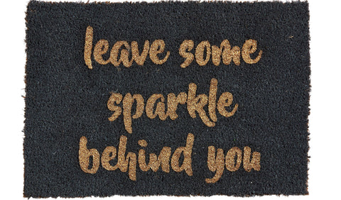 Leave some sparkle doormat