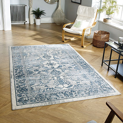 Image of Traditional Blue Area Rug