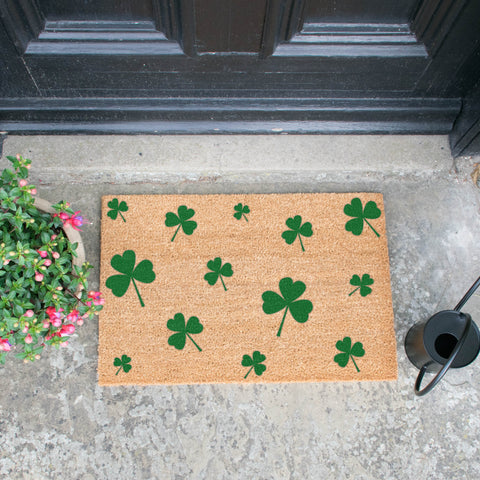 Shamrocks Green Doormat