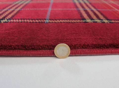 Image of Clio Red Area Rug RUGSANDROOMS 