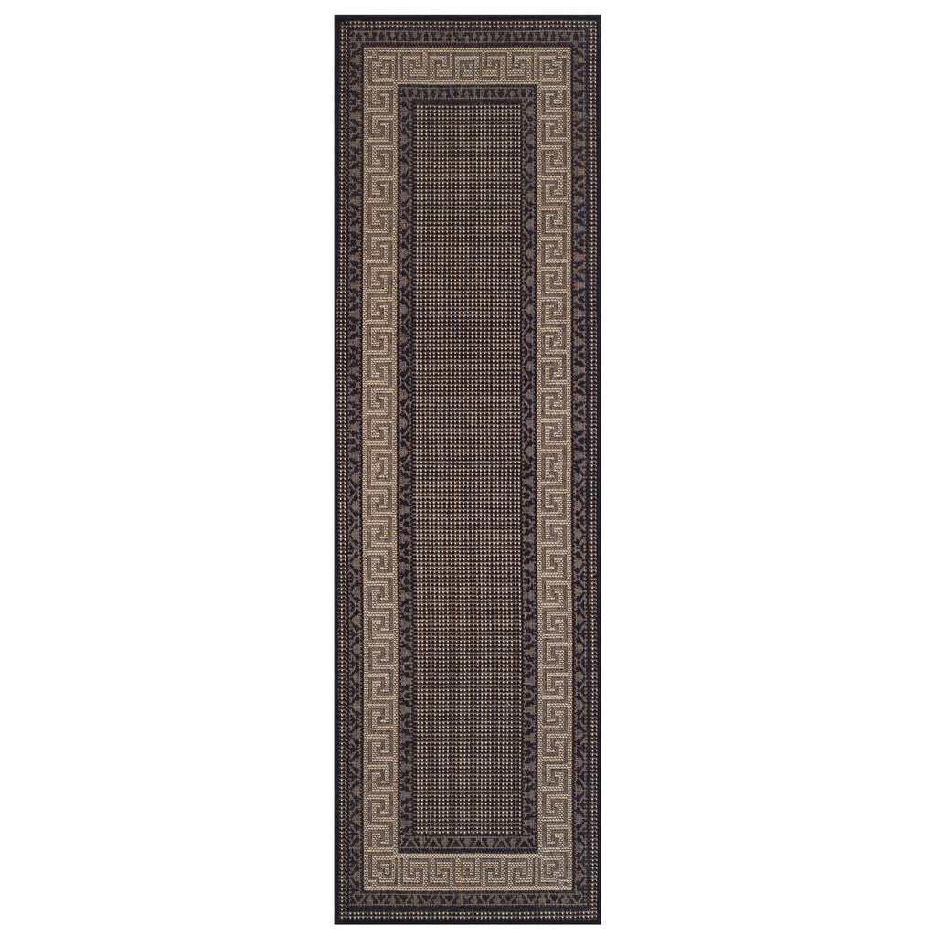 Greek Flatweave Black Area Rug RUGSANDROOMS 