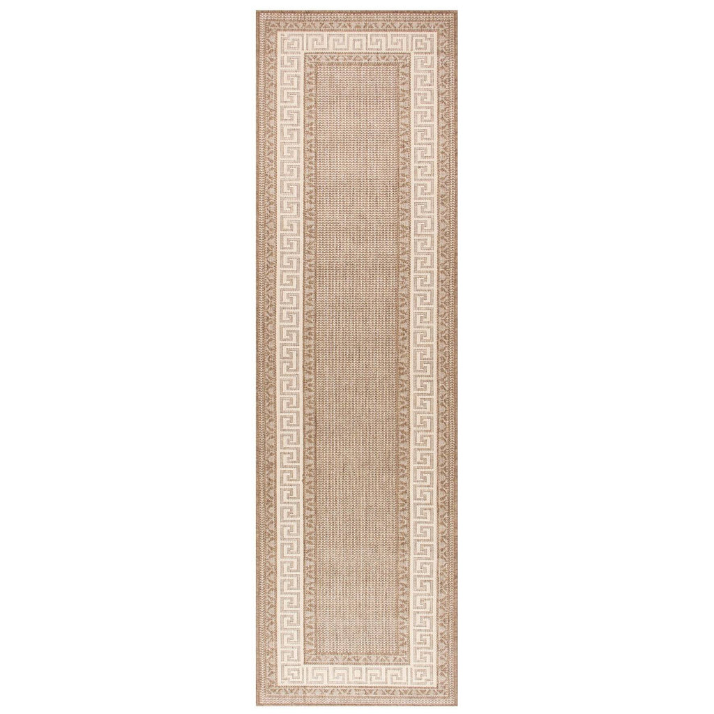 Greek Flatweave Brown Area Rug RUGSANDROOMS 