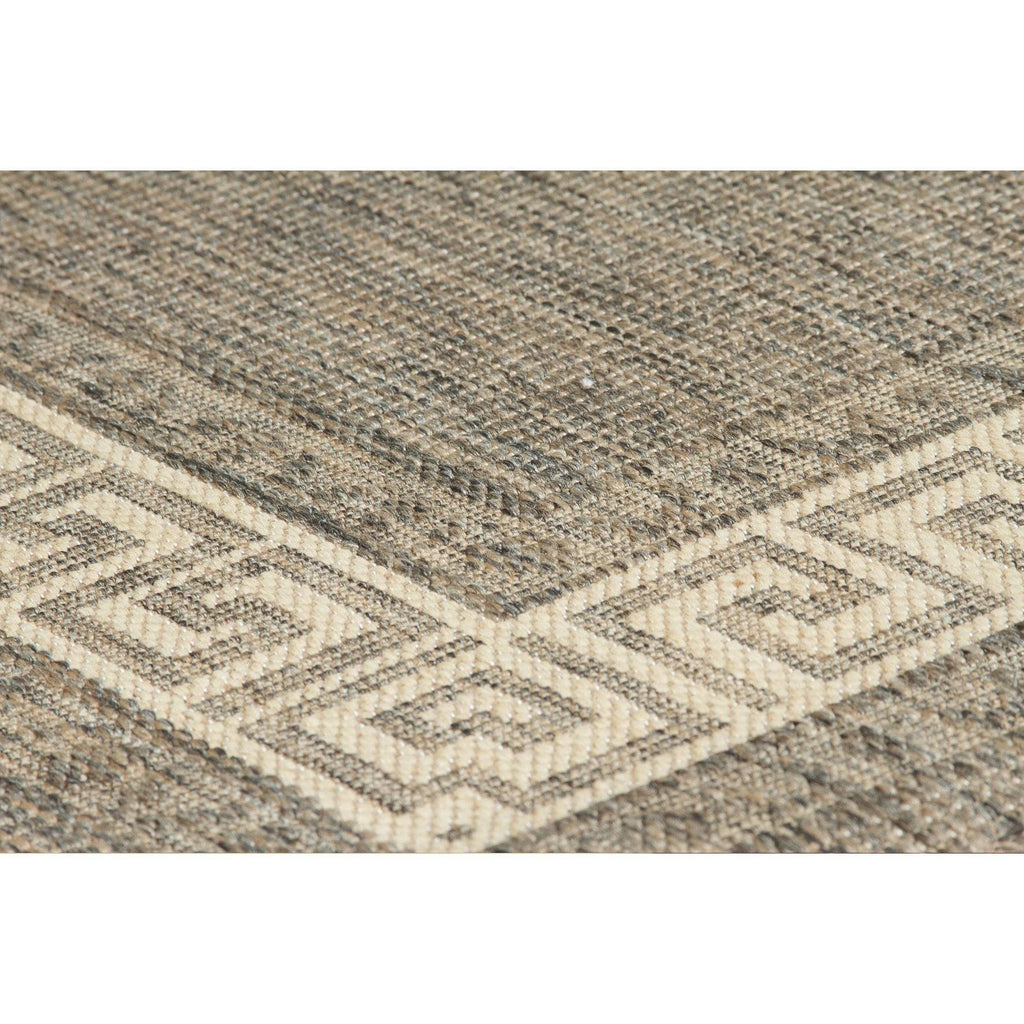 Greek Flatweave Grey Area Rug RUGSANDROOMS 