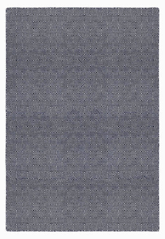 Solitaire Dark Blue Indoor/ Outdoor Reversible Polyester Recycled Fibre Rug RUGSANDROOMS 