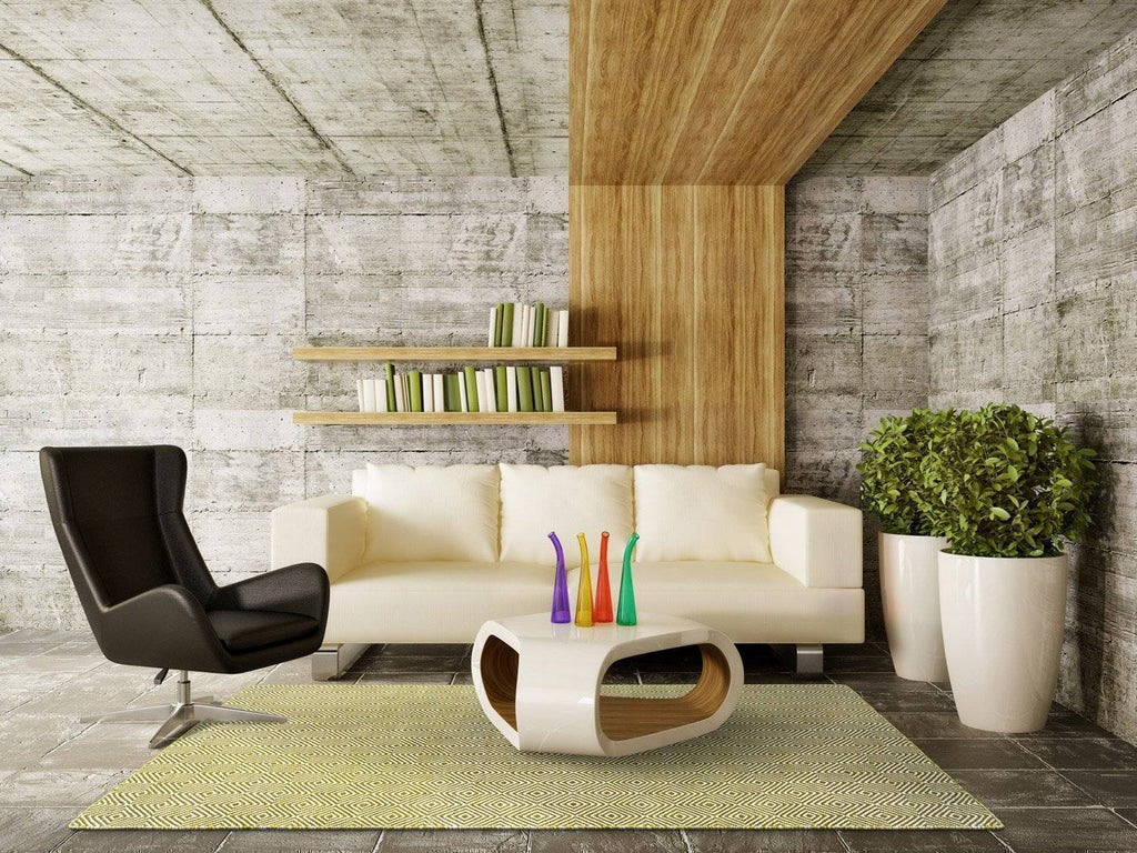 Solitaire Green Indoor/ Outdoor Reversible Polyester Recycled Fibre Rug RUGSANDROOMS 