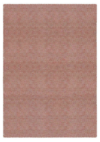 Image of Diamond Red Indoor/ Outdoor Reversible Polyester Recycled Fibre Rug RUGSANDROOMS 