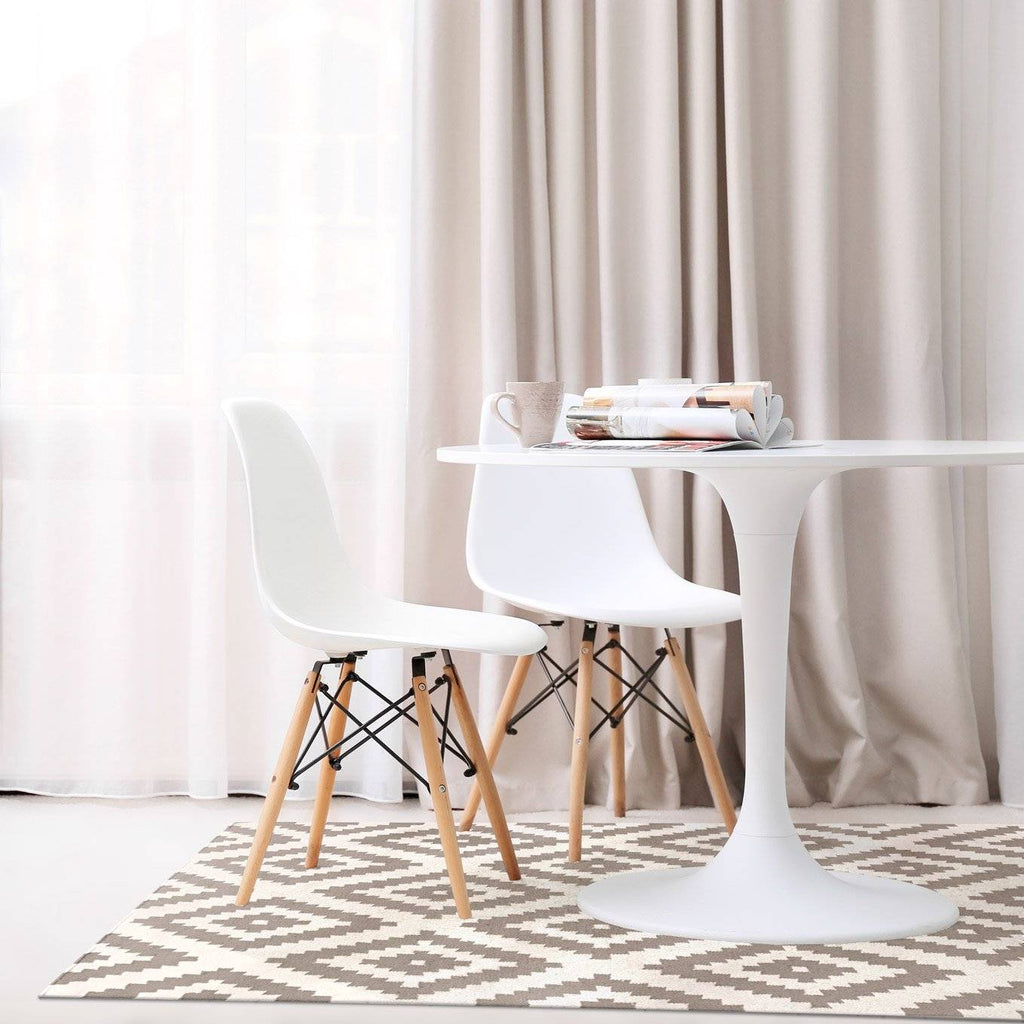Ava Dove Grey Indoor/ Outdoor Reversible Polyester Recycled Fibre Rug RUGSANDROOMS 