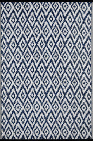 Image of Espero Blue & White Indoor-Outdoor Reversible Rug cvsonia 