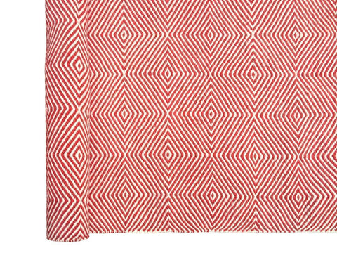 Image of Diamond Red Indoor/ Outdoor Reversible Polyester Recycled Fibre Rug RUGSANDROOMS 