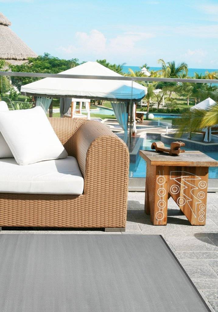 Pacific Mirage Grey & Cream Indoor-Outdoor Reversible Rug cvsonia 