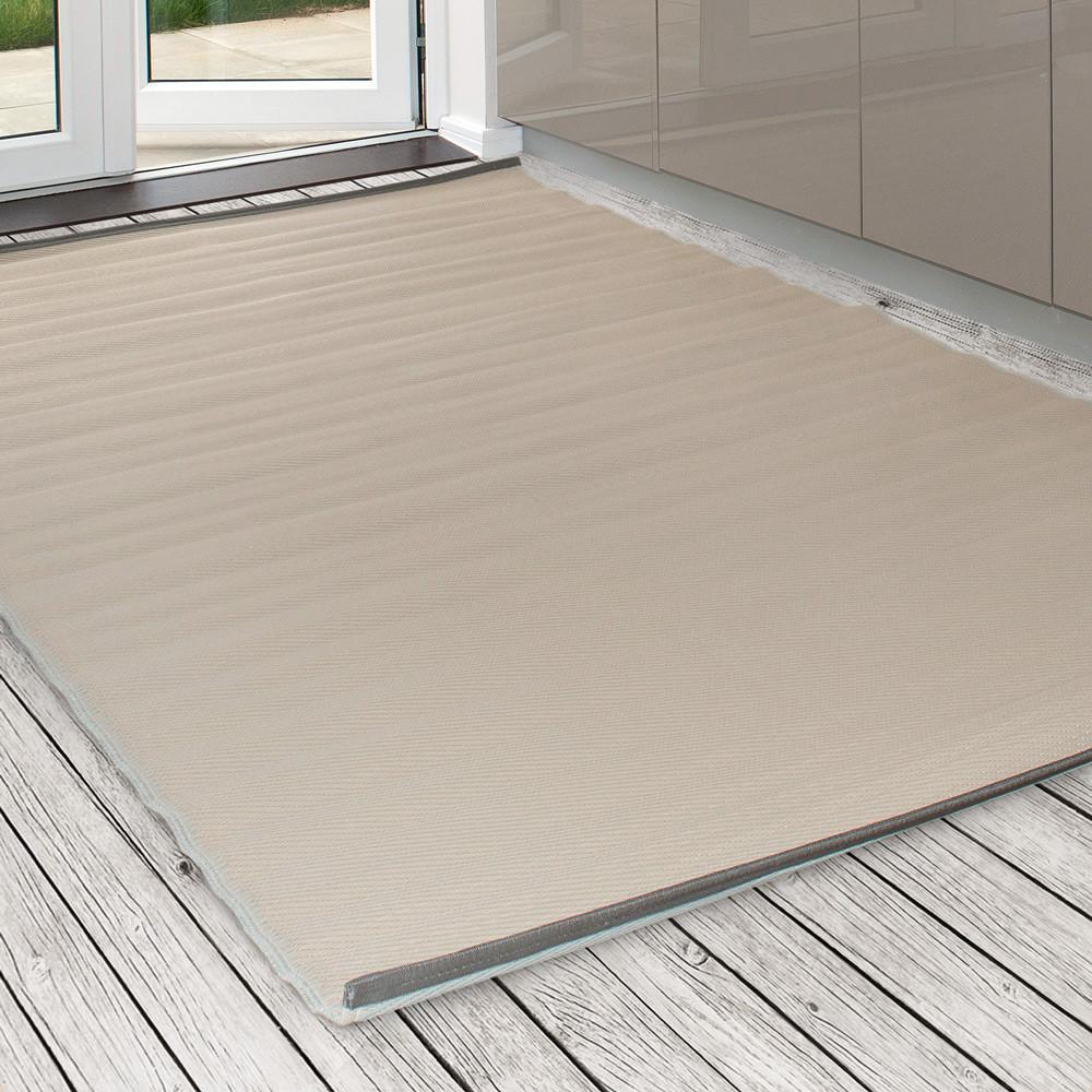 Pacific Mirage Grey & Cream Indoor-Outdoor Reversible Rug cvsonia 