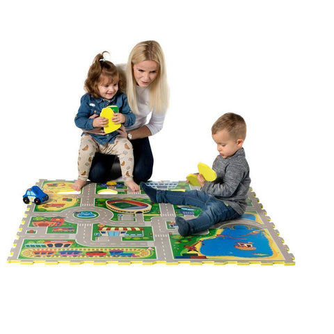 Image of Hakuna Mat City Puzzle Mat Rugs & Rooms 