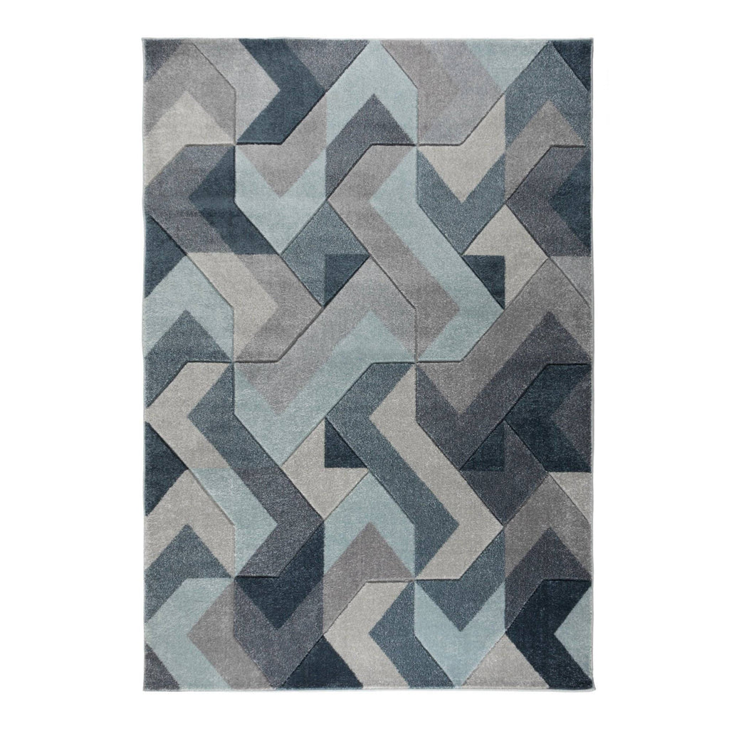 Arna Denim Blue Area Rug RUGSANDROOMS 