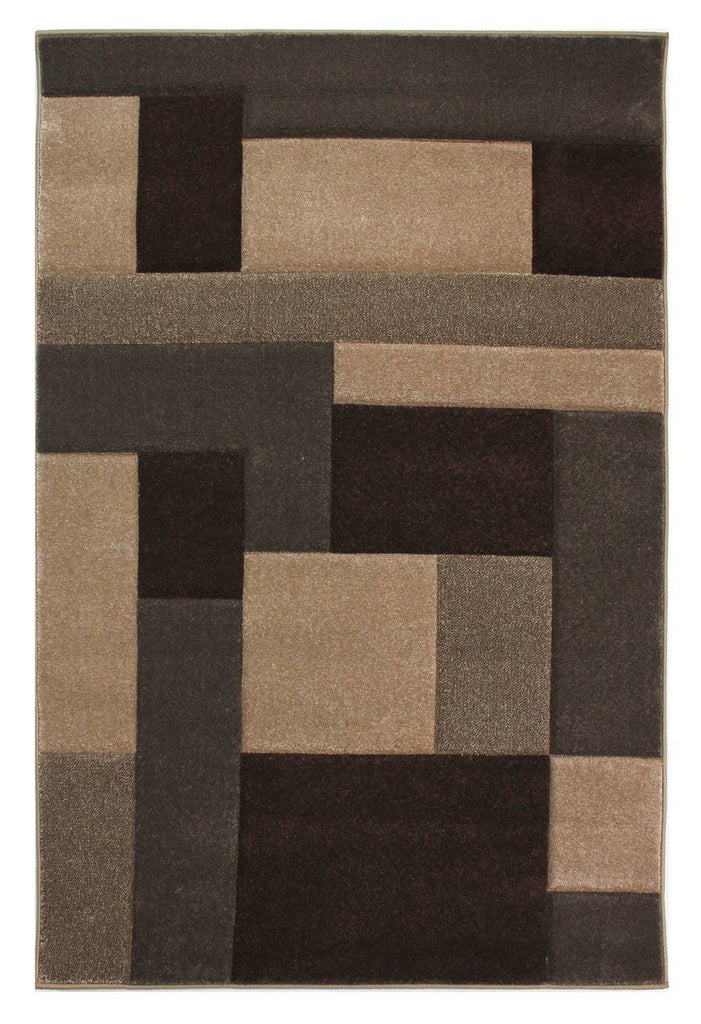 Cosmos Beige/Brown Area Rug RUGSANDROOMS 
