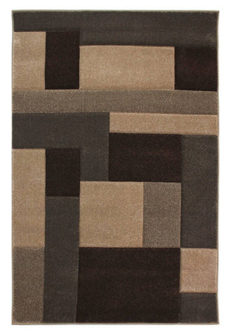 Cosmos Beige/Brown Area Rug RUGSANDROOMS 