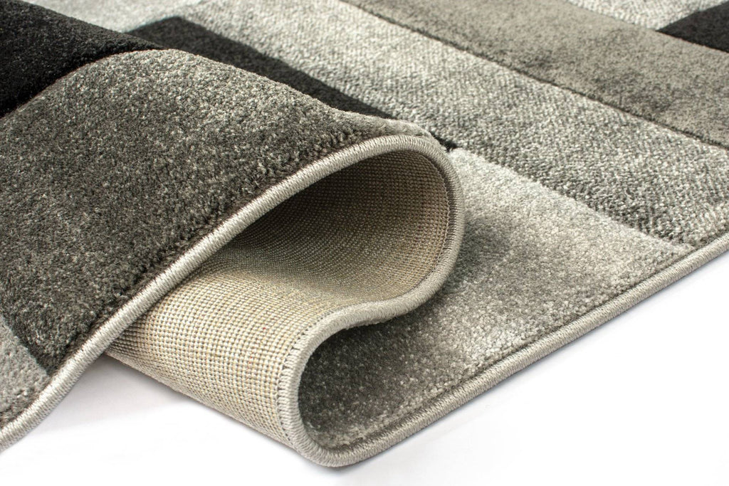 Cosmos Black/Grey Area Rug RUGSANDROOMS 