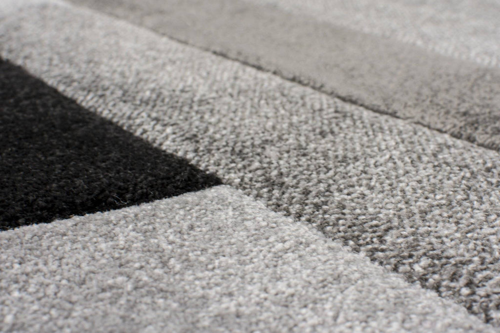 Cosmos Black/Grey Area Rug RUGSANDROOMS 