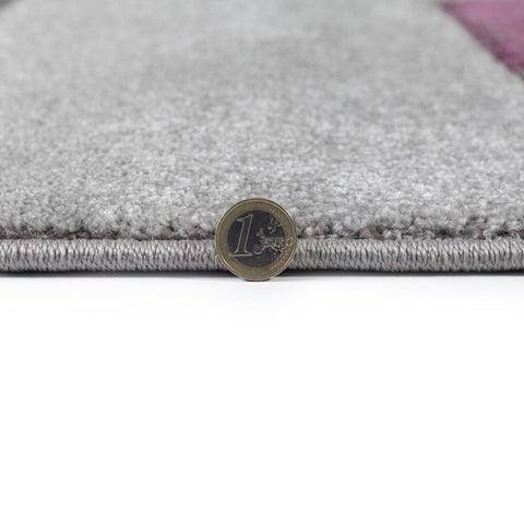 Image of Cosmos Purple/Grey Area Rug RUGSANDROOMS 