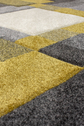 Image of Nimi Grey/Ochre Area Rug RUGSANDROOMS 