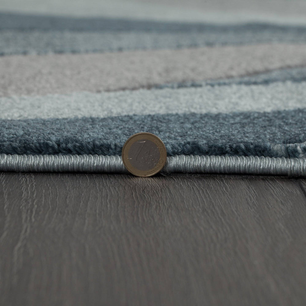 Shatter Denim Blue Area Rug RUGSANDROOMS 