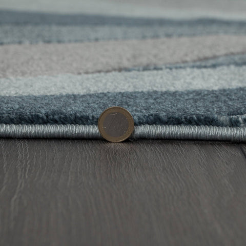Image of Shatter Denim Blue Area Rug RUGSANDROOMS 