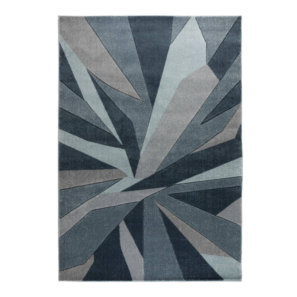 Shatter Denim Blue Area Rug RUGSANDROOMS 