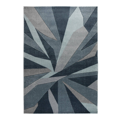 Shatter Denim Blue Area Rug RUGSANDROOMS 